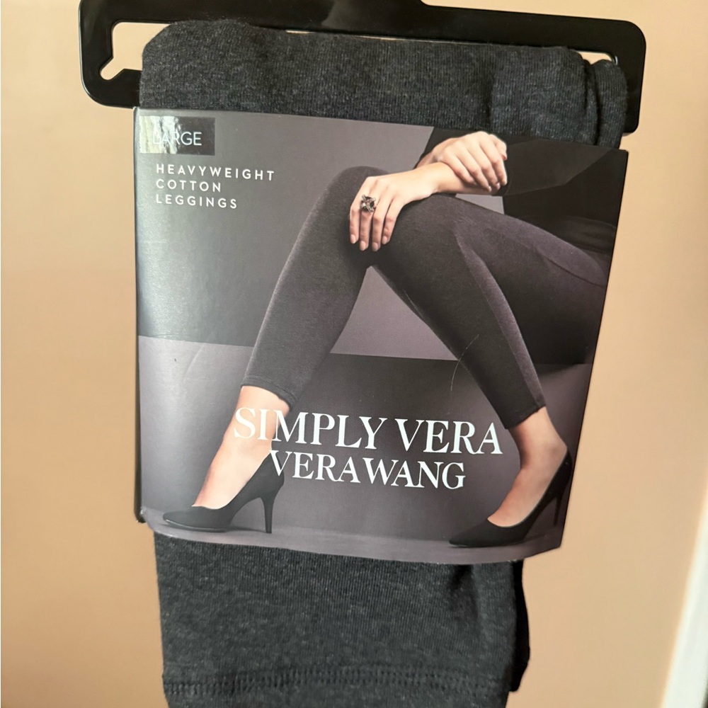 Simply Vera Vera Wang Charcoal Leggings